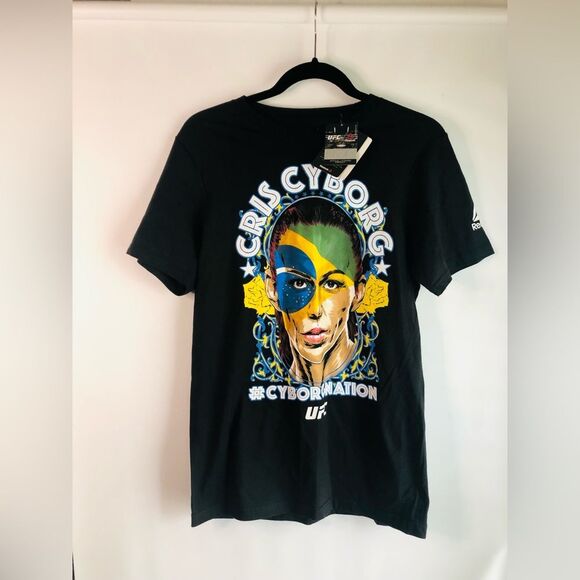 Cyborg Graphic T Shirt Men Short Sleeve S Reebok - Picture 1 of 5